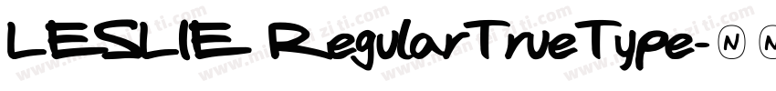 LESLIE RegularTrueType字体转换